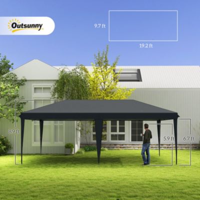 Extra Large 10' x 19' Pop Up Canopy with Carry Bag,