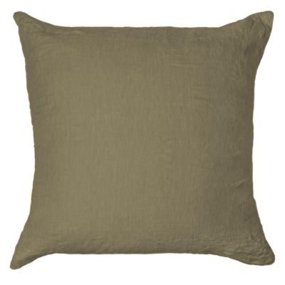26" x 26" French Linen Euro Pillow with Feather & Down Insert