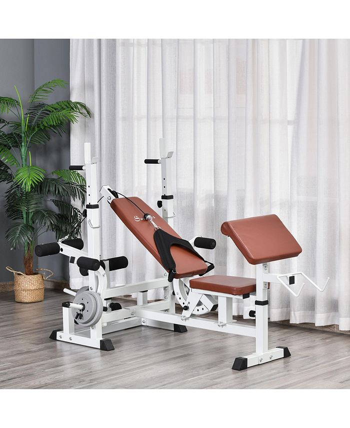 Soozier MultiExercise FullBody Weight Rack with Bench Press, Leg