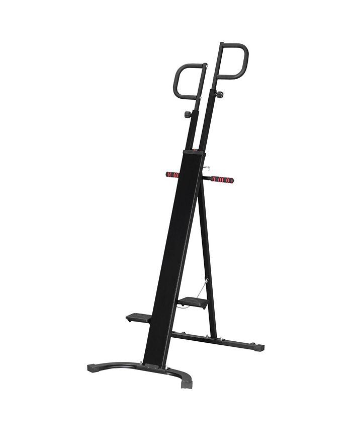 Soozier Folding Vertical Climber Exercise Machine, Height Adjustable Climbing Machine, Stair