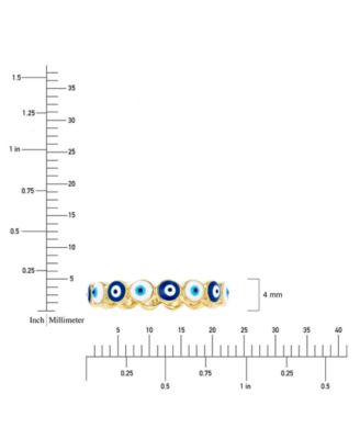 Evil Eye Multicolor Hand-Painted Enamel Band