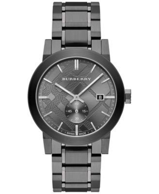 burberry silver bracelet watch 42mm