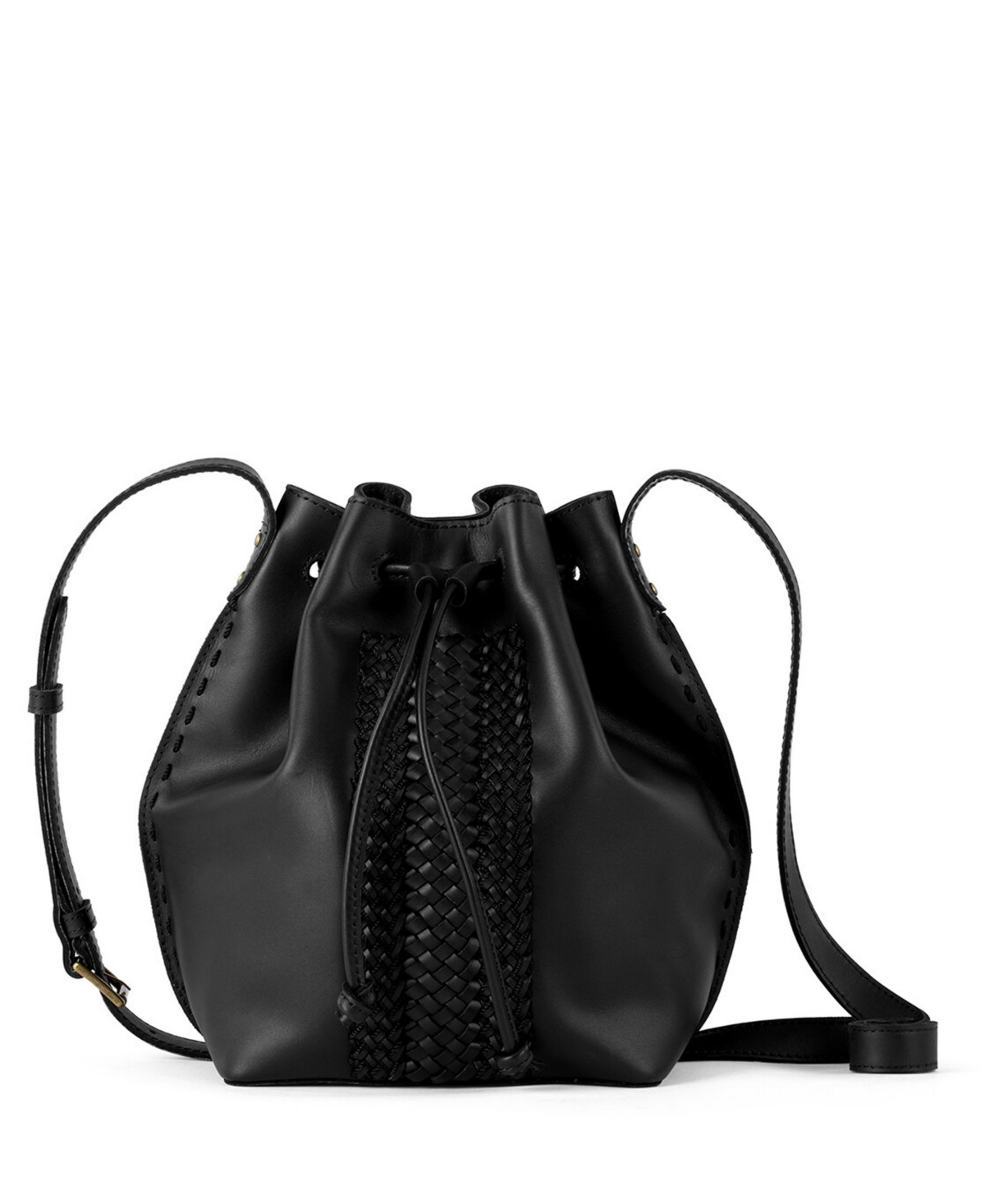 The Sak Ivy Drawstring Bucket Bag In Black