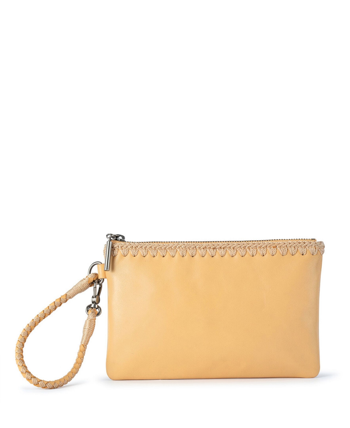 The Sak Women's Vita Leather Wristlet In Buttercup