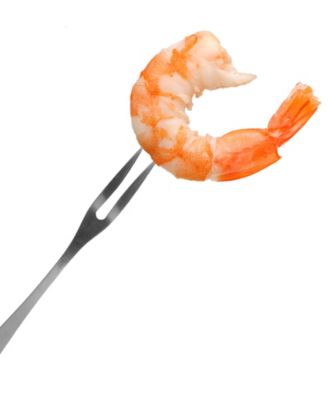 Set of 8 Stainless Steel and Silicone Forks