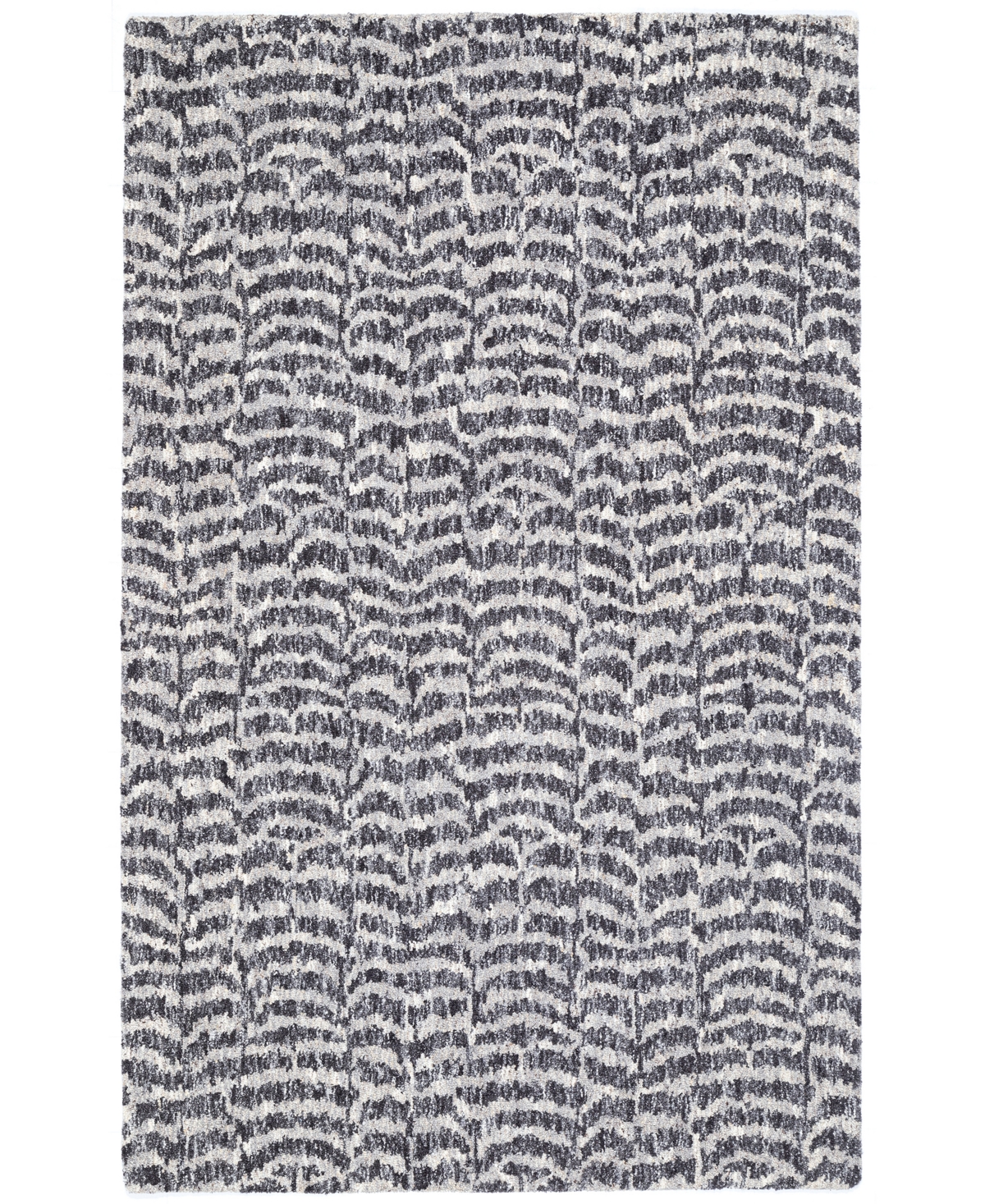 NuStory Newell Turner Natural Feathers 5' x 8' Area Rug - Gray