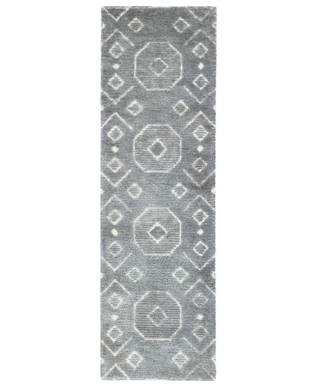 NuStory The Weekend Rastro 2'6in x 8' Runner Area Rug - Gray