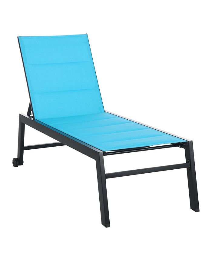 Outsunny Outdoor Chaise Lounge Chair, Pool & Sun Tanning Chair with