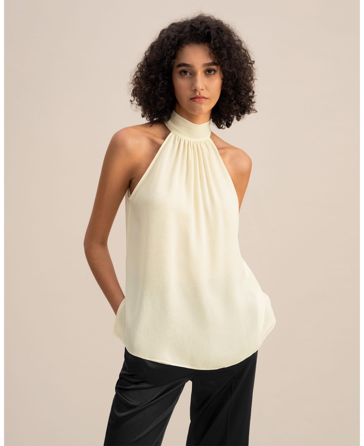 Lilysilk Women's V Neck Half-Sleeve Notch Silk Shirt