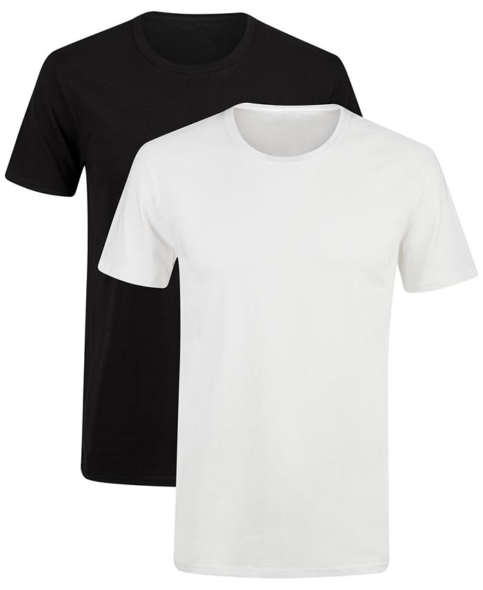 Men's Plain White Scoop Neck T-shirt HIGH QUALITY slim fit tees