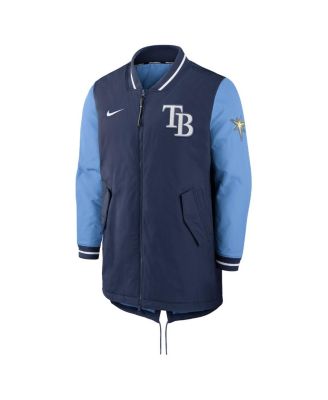 Men's Navy Tampa Bay Rays Dugout Performance Full-Zip Jacket