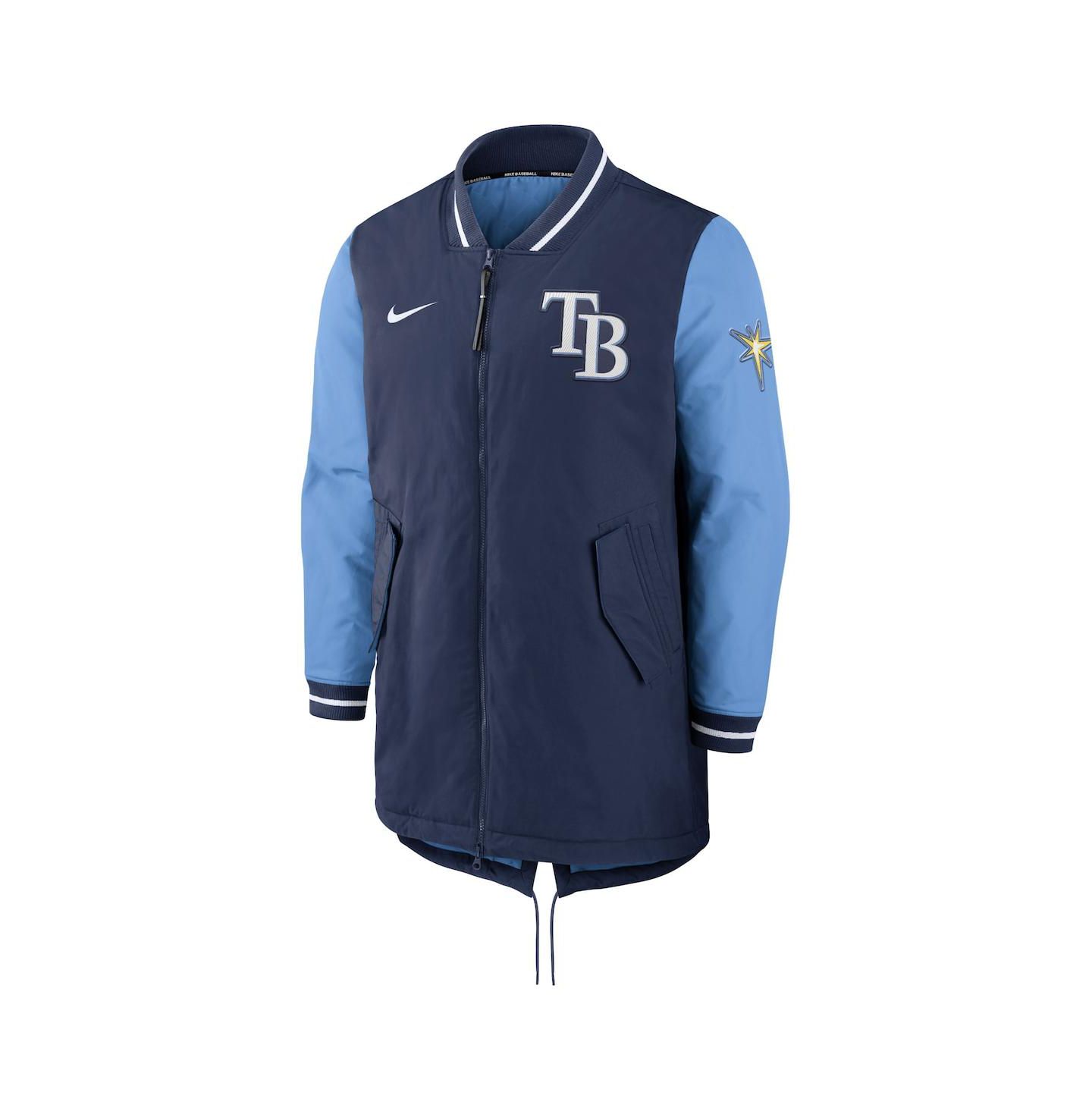 Мужская куртка Nike Navy Tampa Bay Rays Dugout Performance Full-Zip — фото 3