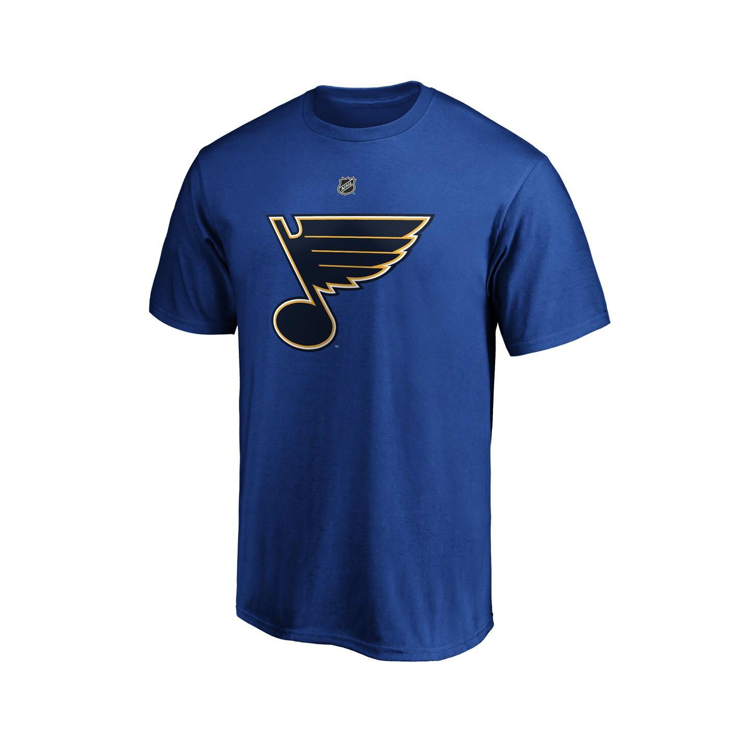 Мужская футболка Fanatics Torey Krug Blue St. Louis Blues Authentic Stack Name and Number — фото 3