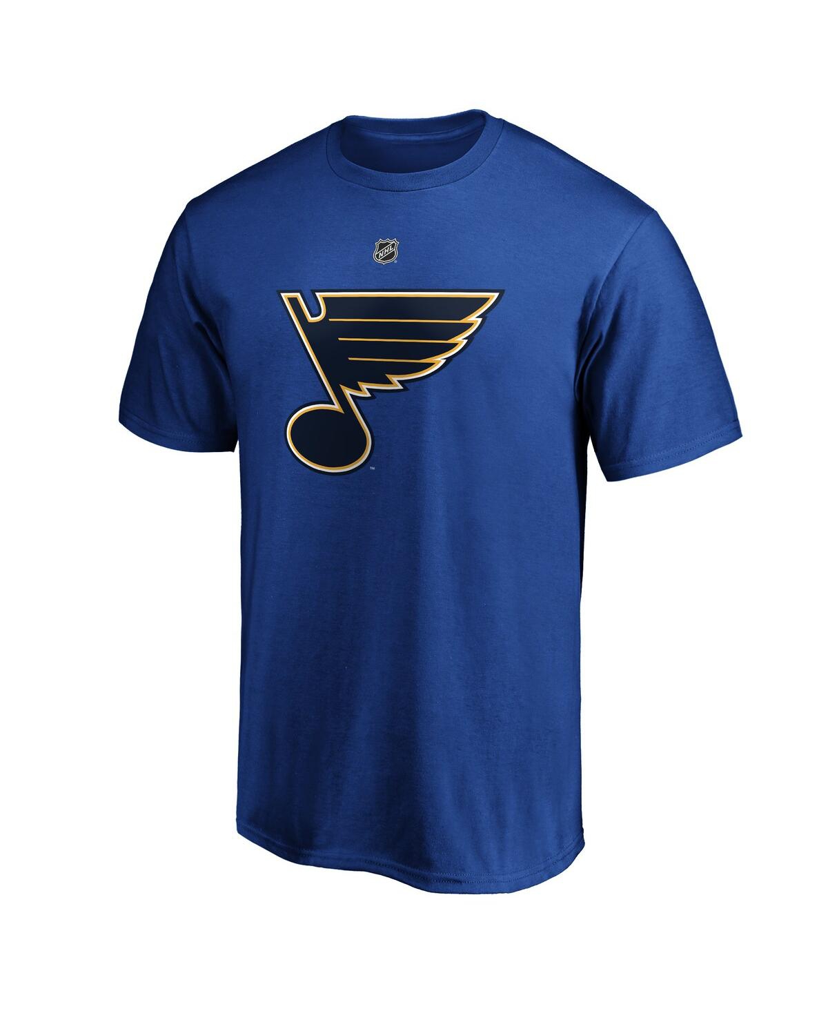 Fanatics Branded Torey Krug Blue St. Louis Blues Authentic Stack Name & Number T-shirt In Blue