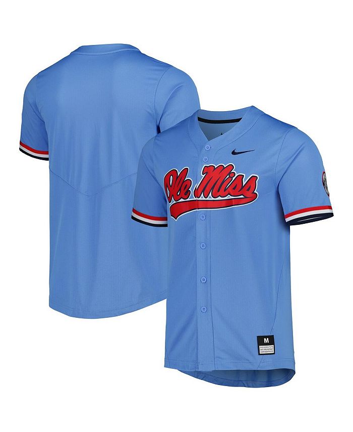 Nike Men's Powder Blue Ole Miss Rebels Full-Button Replica Baseball Jersey  - Macy's