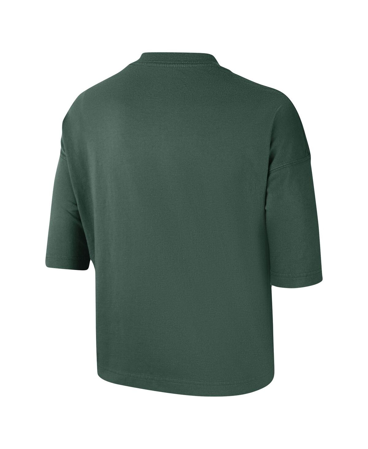 Nike Women's  Hunter Green Milwaukee Bucks Essential Boxy T-shirt In Hunter Green