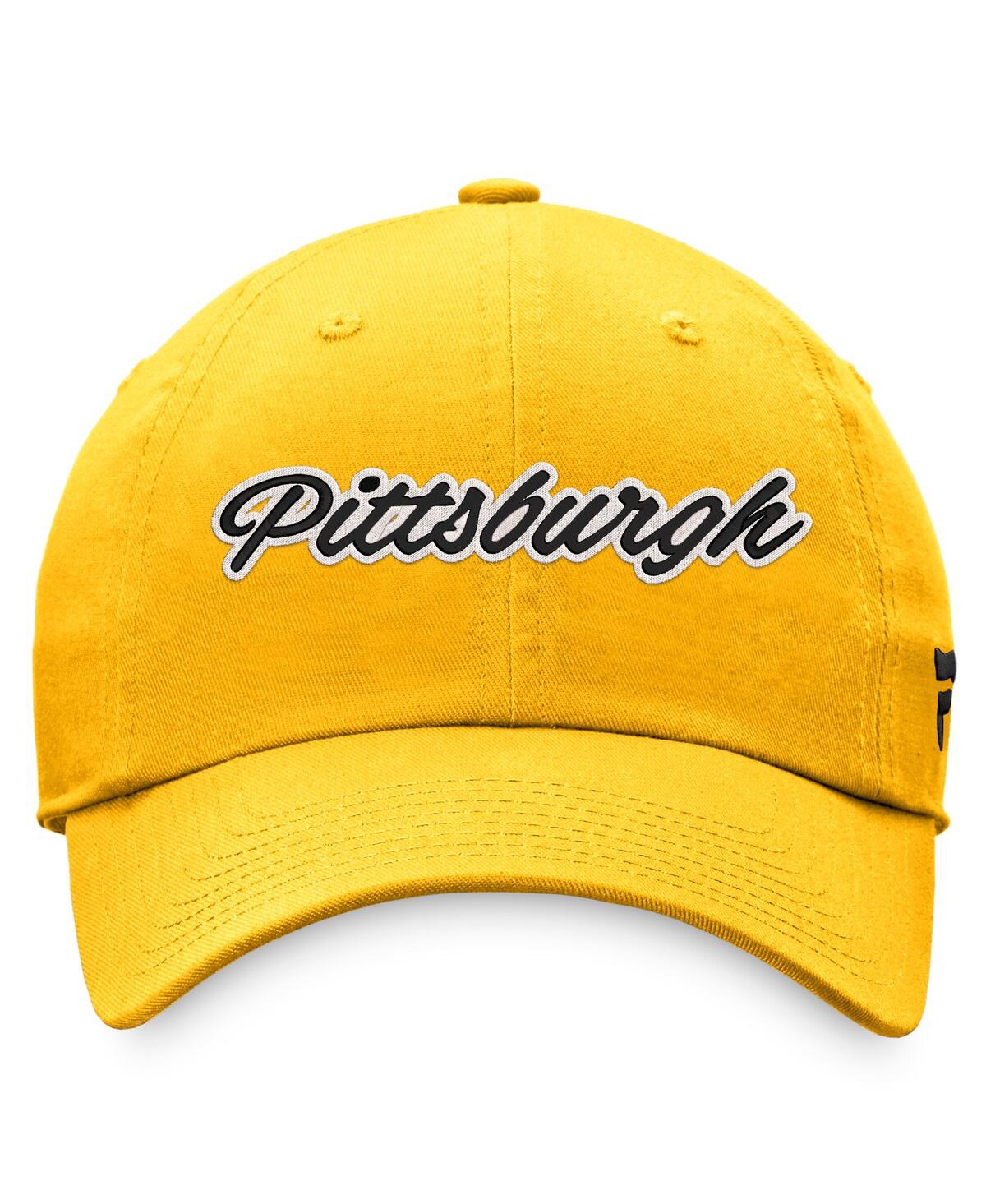 Fanatics Women's  Gold Pittsburgh Penguins Breakaway Adjustable Hat In Gold