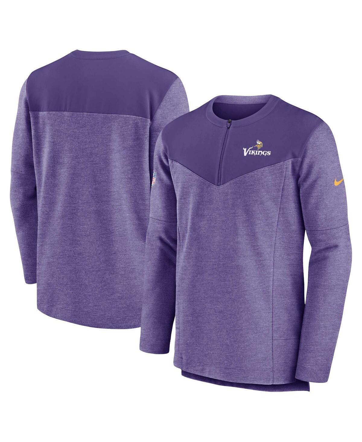 Nike Men's  Purple Minnesota Vikings Sideline Lockup Performance Quarter-zip Top