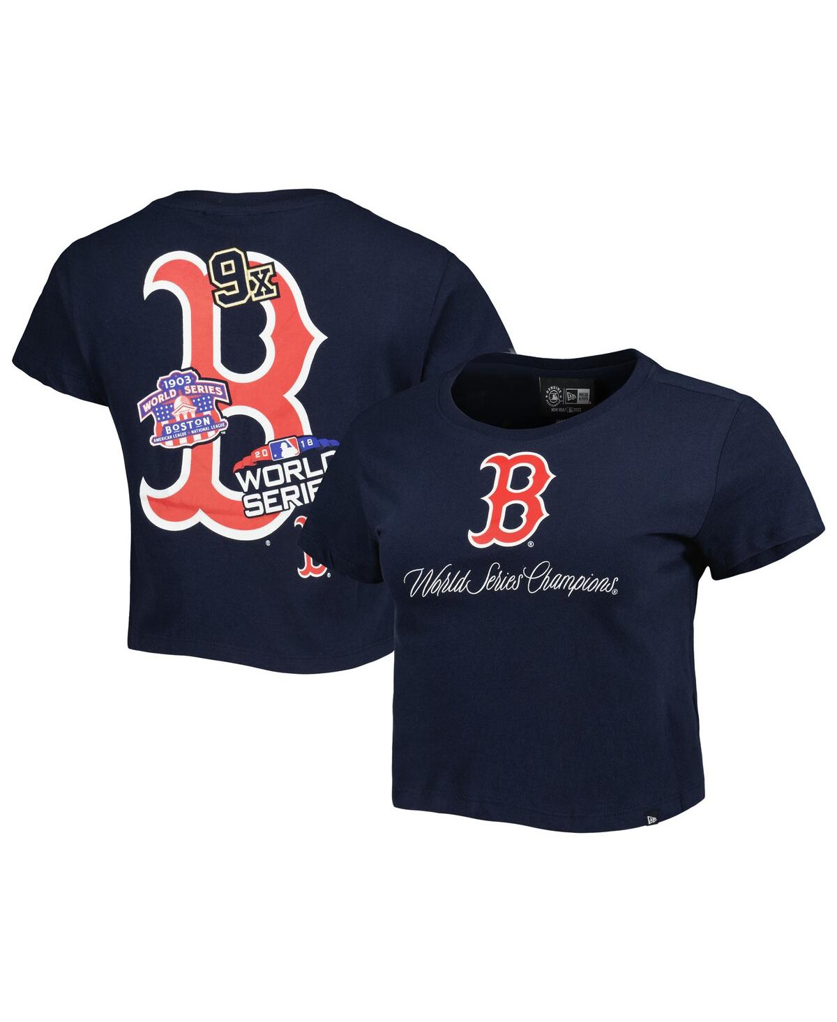 NEW ERA WOMEN'S NEW ERA BLUE BOSTON RED SOX HISTORIC CHAMPS T-SHIRT 