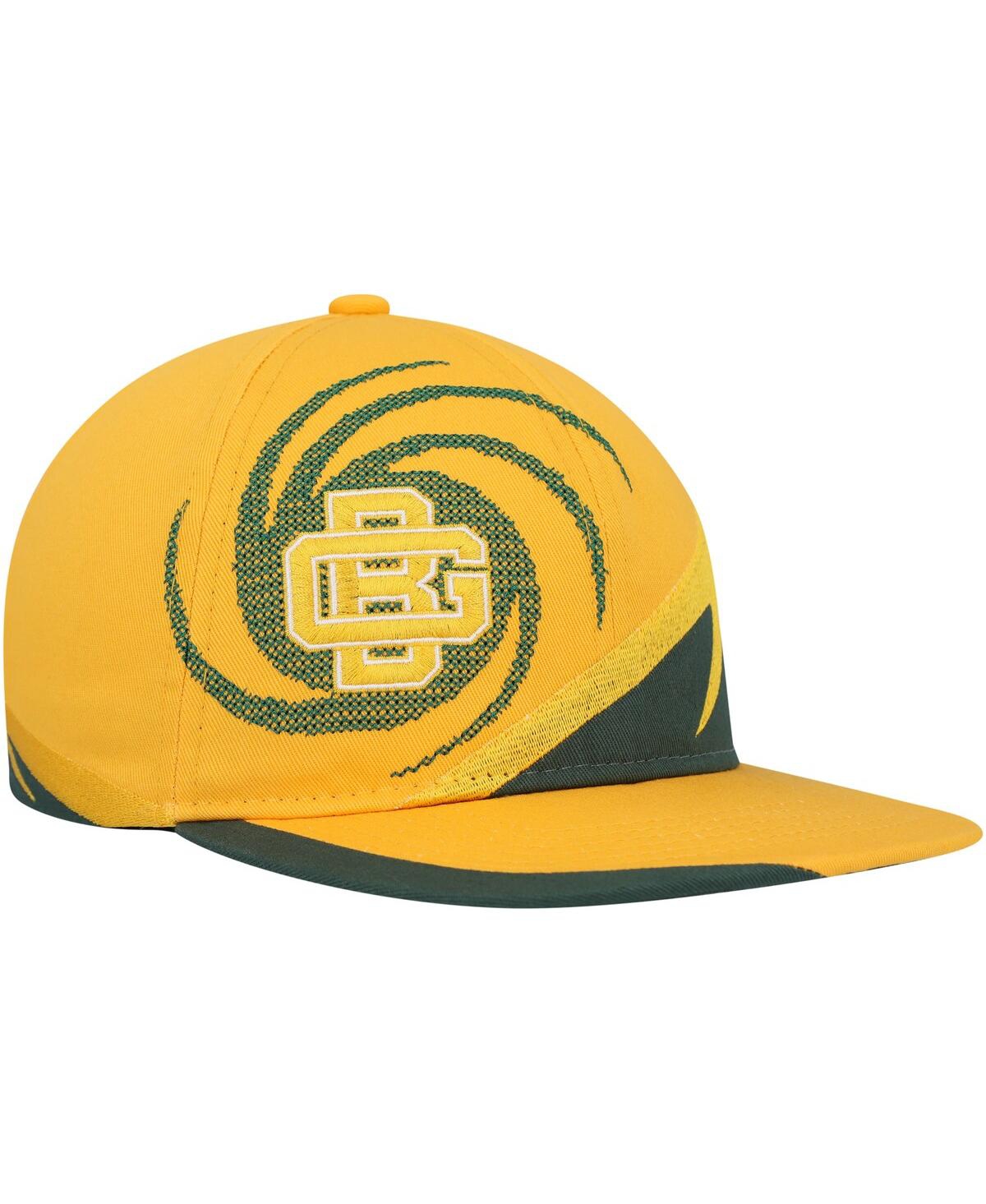 Mitchell & Ness Kids' Big Boys And Girls  Gold, Green Green Bay Packers Spiral Snapback Hat In Gold,green