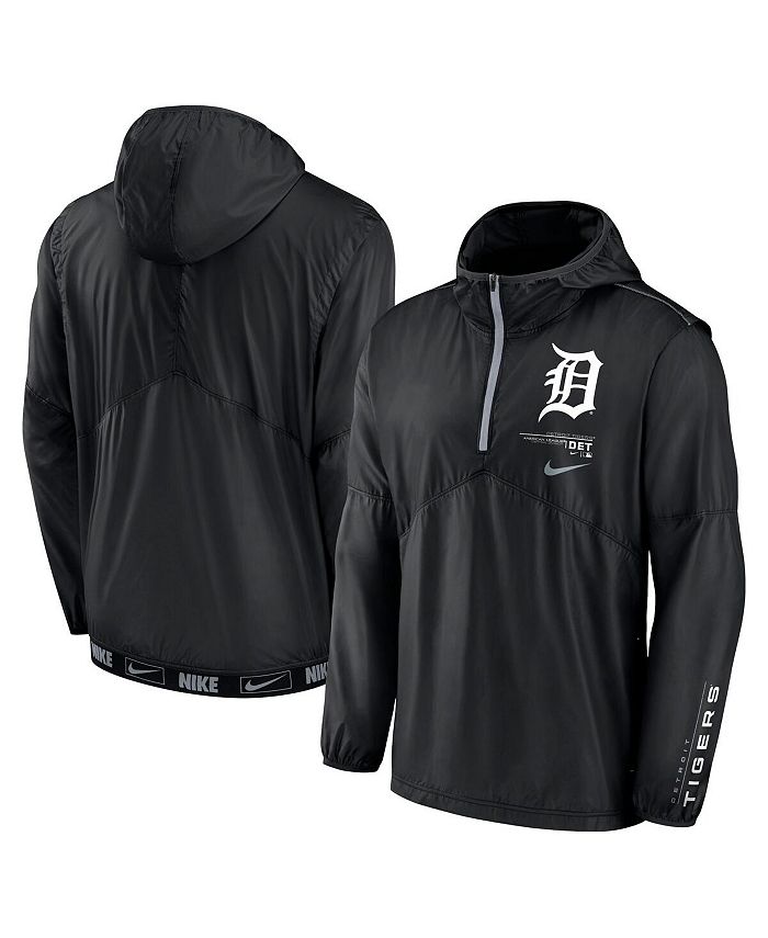 Nike Men s Black Detroit Tigers Night Game Half Zip Hoodie Macy s