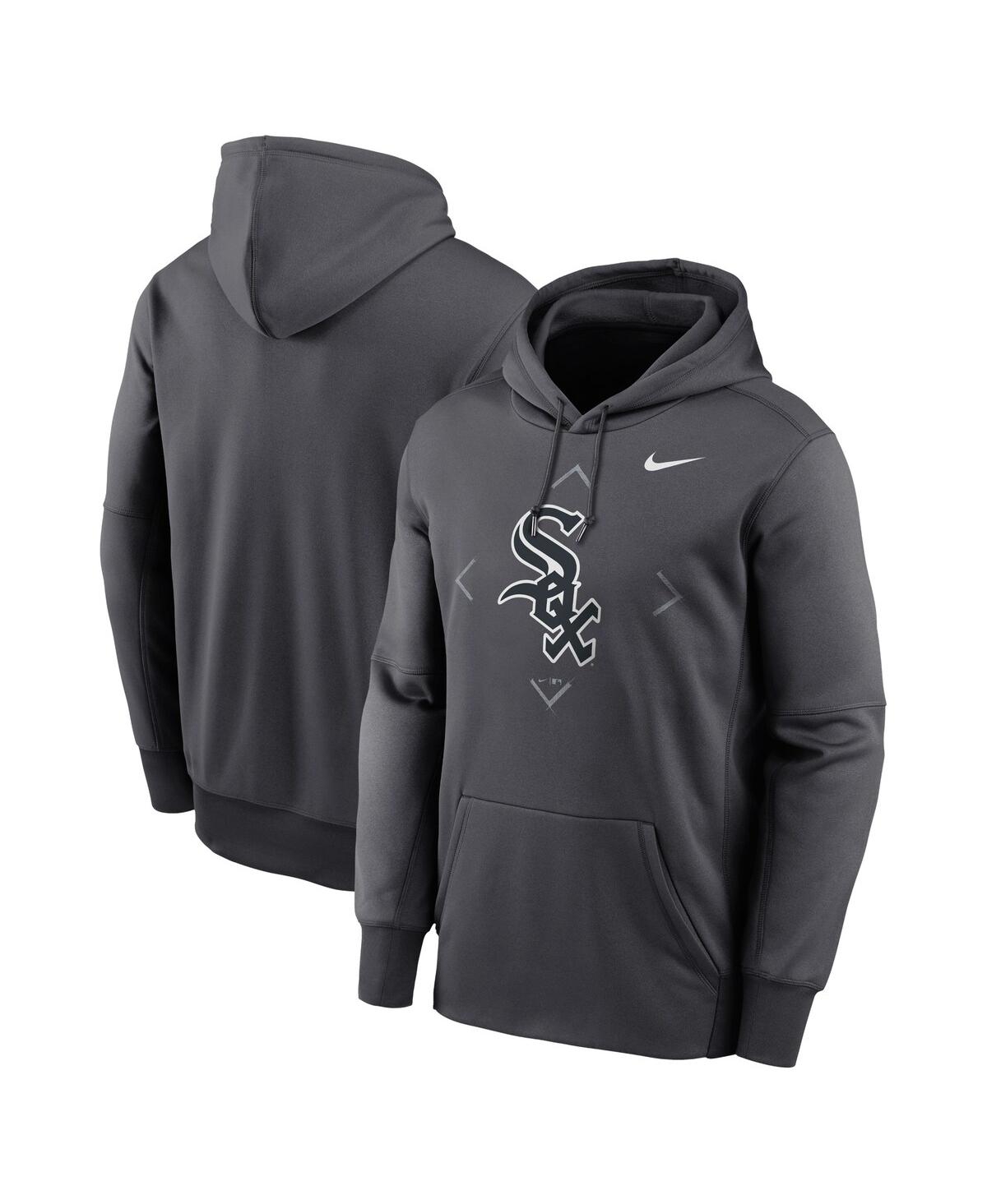 Shop Nike Men's  Anthracite Chicago White Sox Bracket Icon Performance Pullover Hoodie