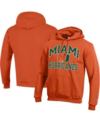 Men's Orange Miami Hurricanes High Motor Pullover Hoodie