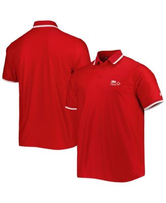 Men's Red 3M Open Playoff 2.0 Pique Performance Polo Shirt