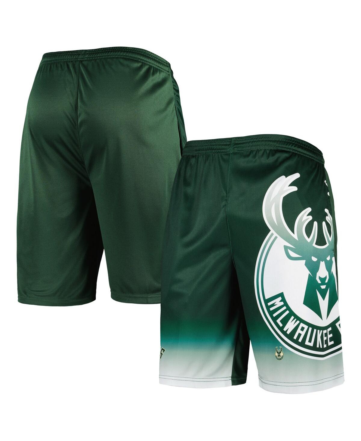 Fanatics Branded Hunter Green Milwaukee Bucks Graphic Shorts In Hunter Green