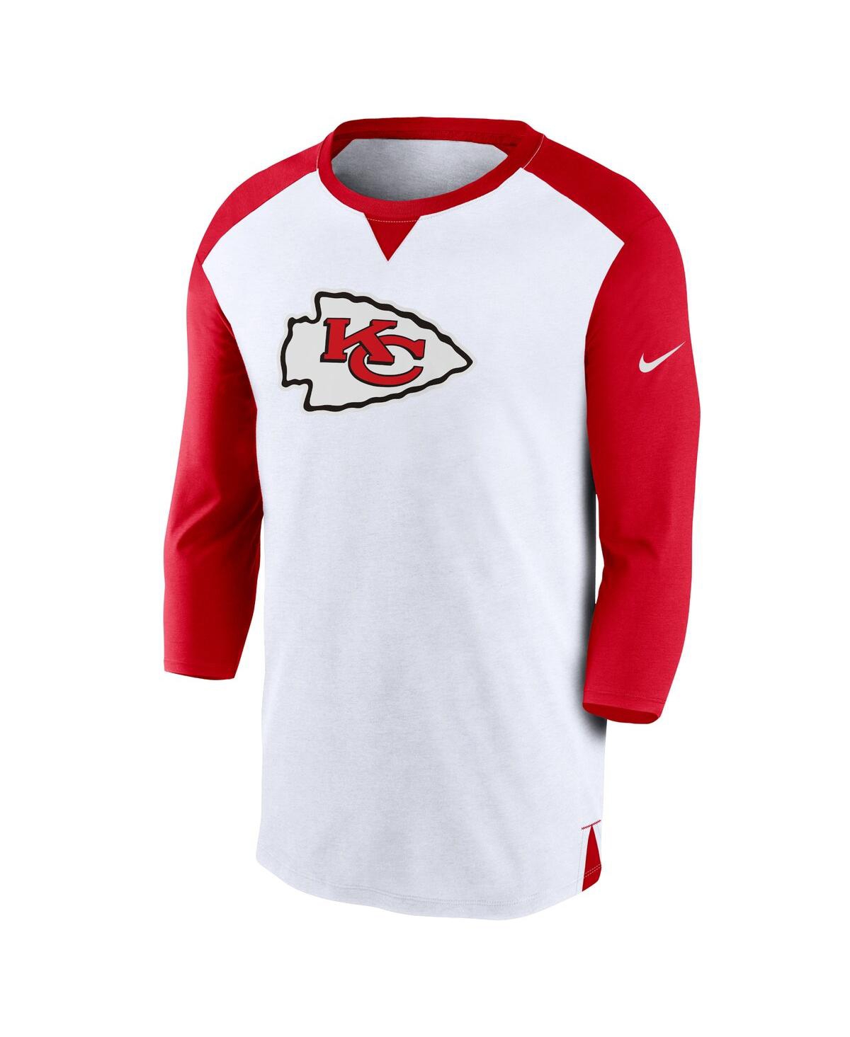 Men's Nike Red Kansas City Chiefs Rewind 3/4-Sleeve T-shirt - Red