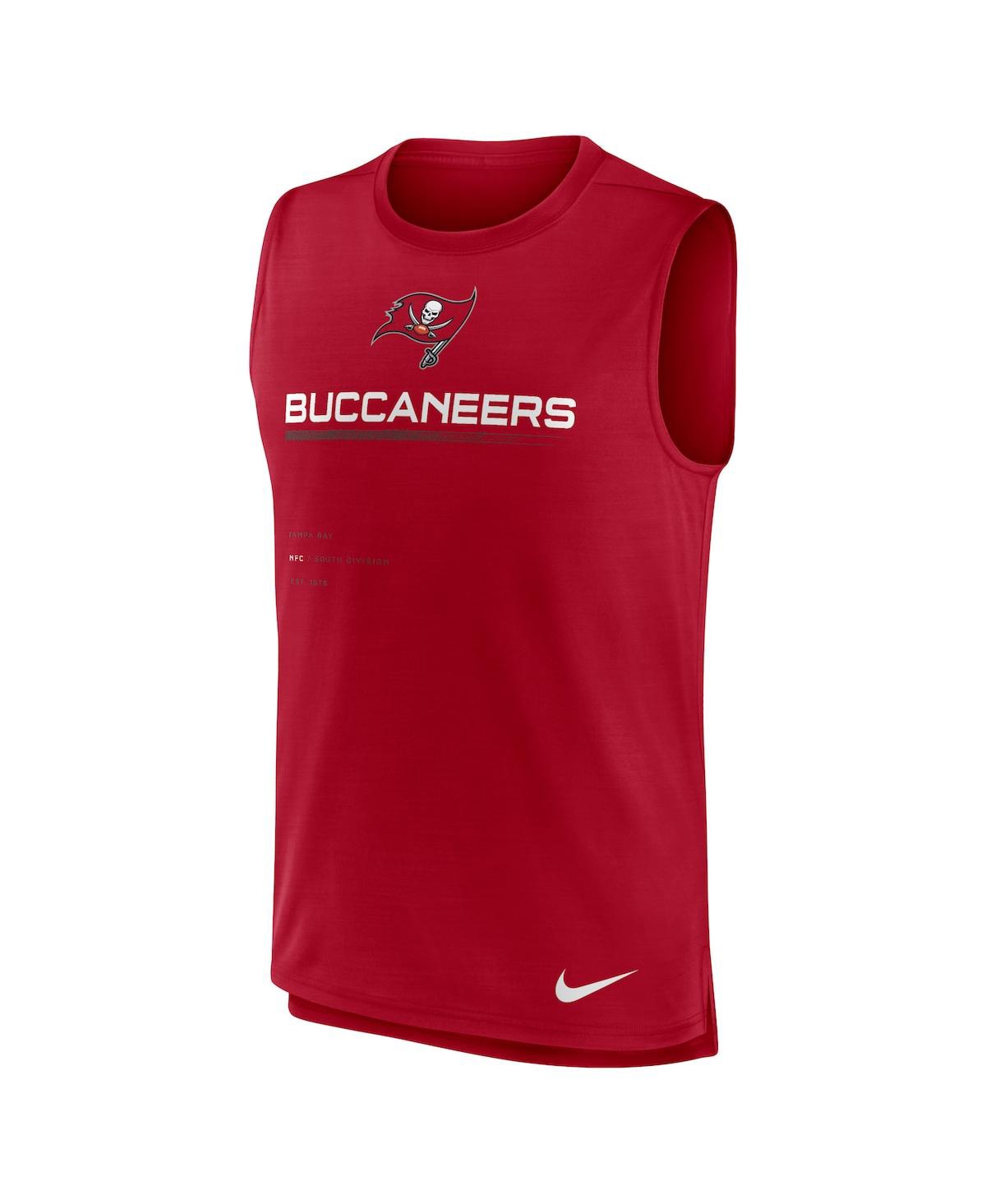 Nike Red Tampa Bay Buccaneers Muscle Trainer Tank Top In Red