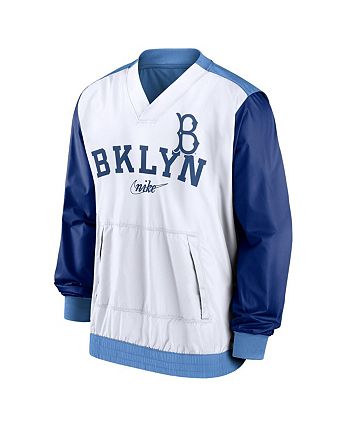 Brooklyn Dodgers Nike Rewind Stripe Polo - White/Light Blue