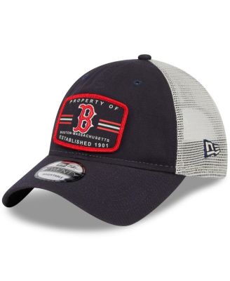 Men's Navy Boston Red Sox Property Trucker 9TWENTY Snapback Hat