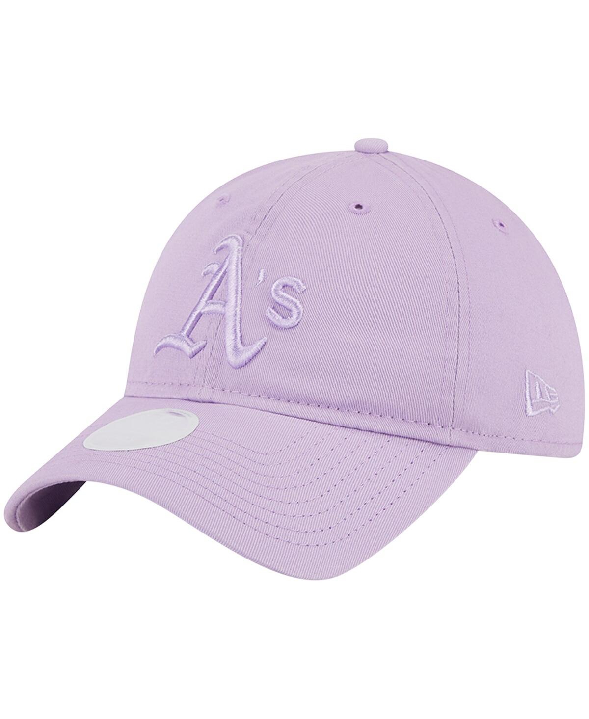 Women's New EraOakland Athletics Tropic Core Classic 9TWENTY Adjustable Hat - Lavender