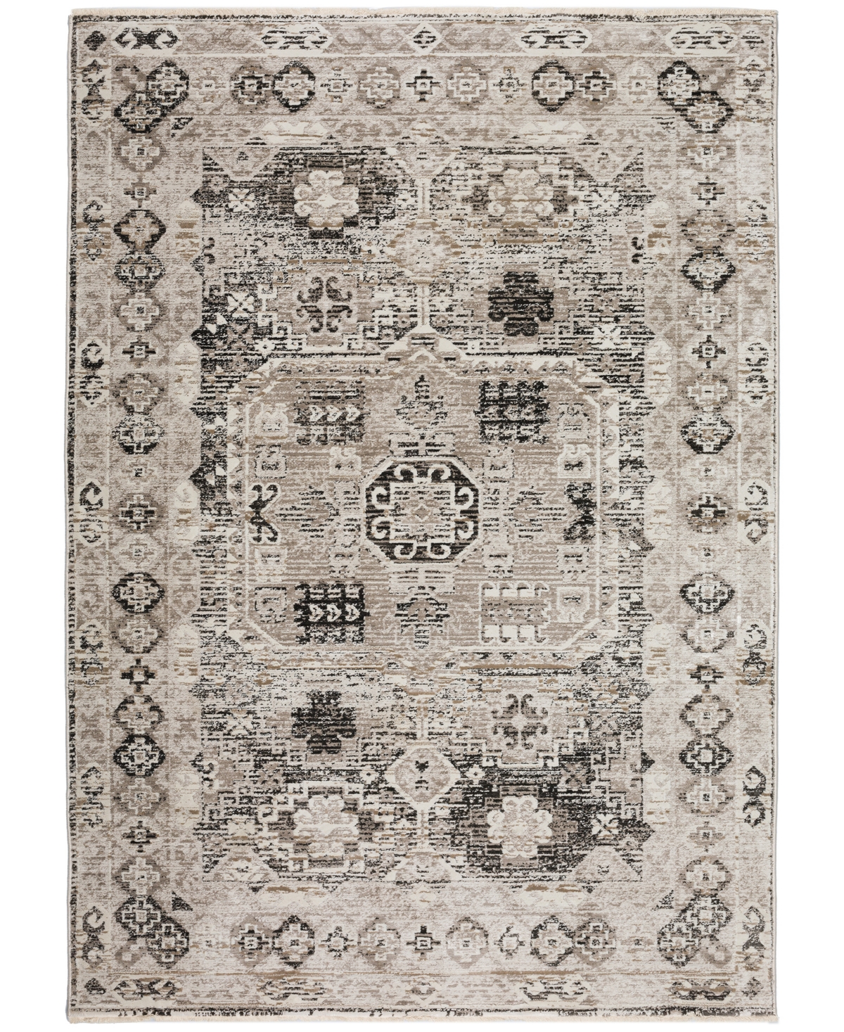 D Style Izmir Iz4 9' X 13'2" Area Rug In Black