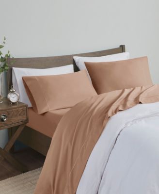 600 Thread Count Pima Cotton Sateen 4-Pc. Sheet Set, King