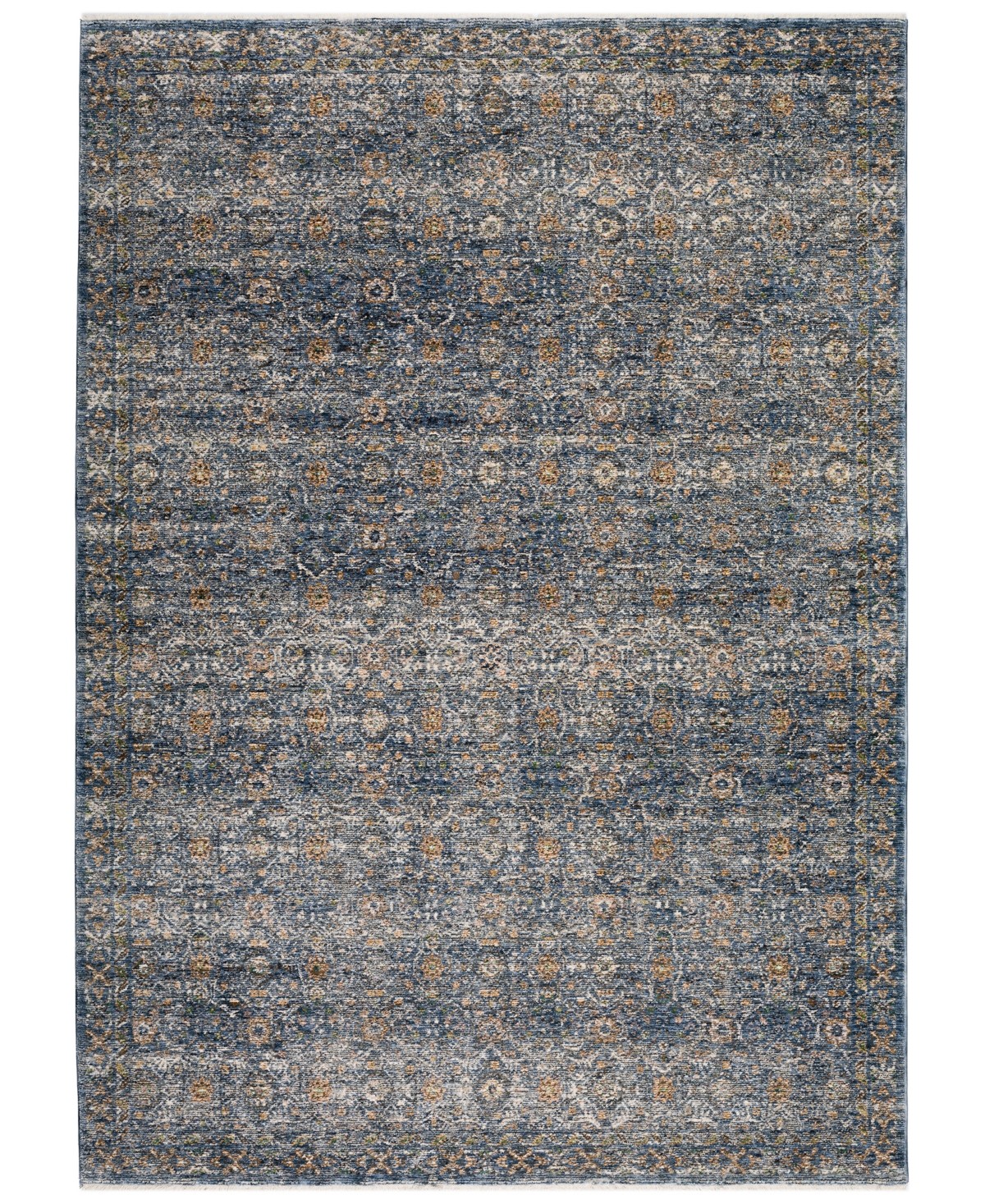 D Style Victoria VCT6 7'10in x 10' Area Rug - Navy