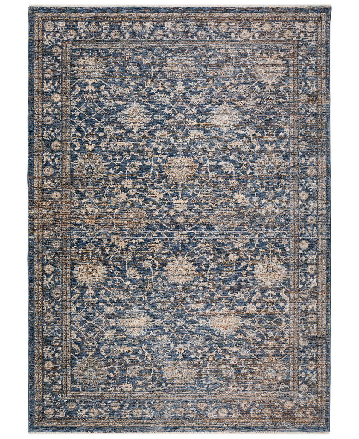 D Style Victoria VCT1 5' x 7'10in Area Rug - Navy