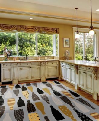 Kendall Kitchen Washable KE12 3' x 5' Area Rug