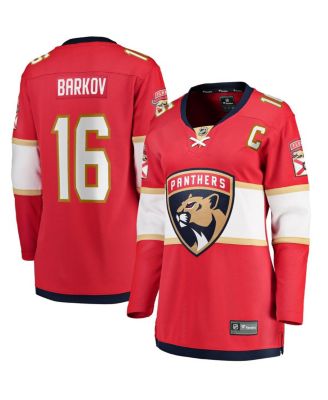 Women's Aleksander Barkov Red Florida Panthers Home Captain Premier Breakaway Player Jersey
