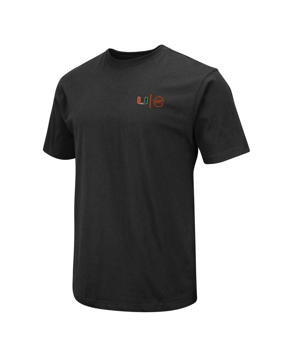 Colosseum Men's  Miami Hurricanes Oht Military-inspired Appreciation T-shirt In Green