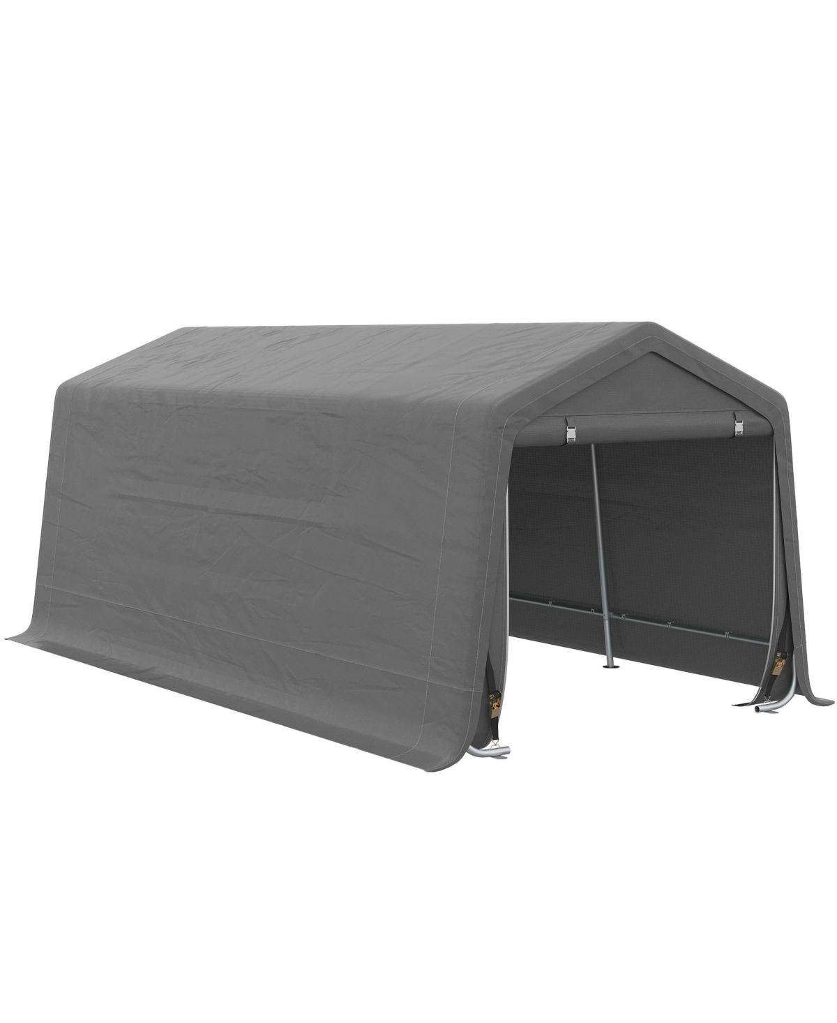 Outsunny 20' X 10' Carport Portable Garage, Heavy Duty Storage Tent ...