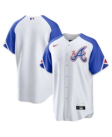 Men's Nike Greg Maddux Atlanta Braves Cooperstown Collection Name & Number  Royal T-Shirt