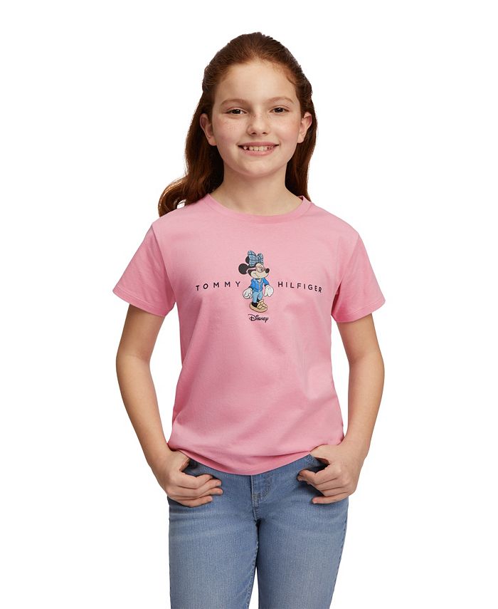 Tommy Hilfiger Hilfiger x Disney Big Girls Short Sleeve Minnie T-shirt - Macy's