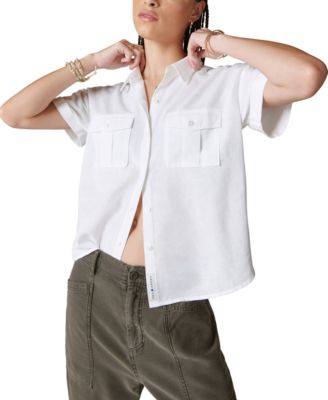 Lucky Brand - Women's Workwear Short-Sleeve Shirt