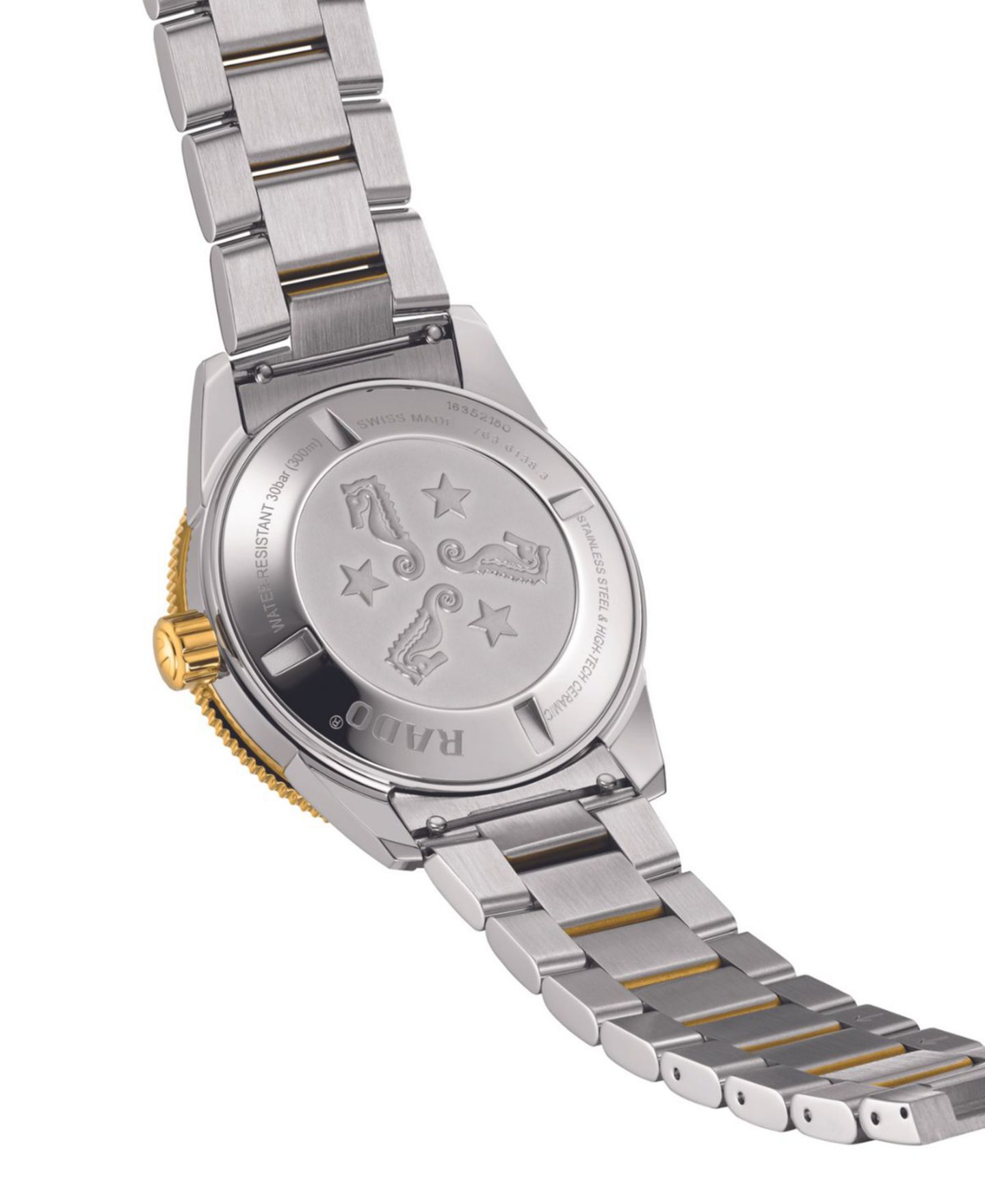 Мужские часы Rado Swiss Automatic Captain Cook Two-Tone Stainless Steel Bracelet Watch 42mm — фото 2