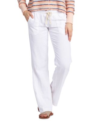 Juniors' Oceanside Wide-Leg Drawstring Pants 