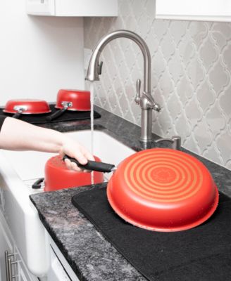 Microfiber Dish Drying Mat Reverses to Mesh, Set of 2