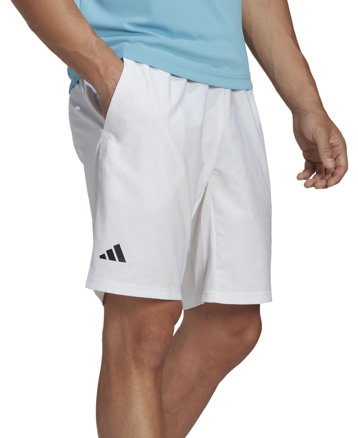 Adidas Originals Men's 3-stripe Club Tennis 9" Shorts In White