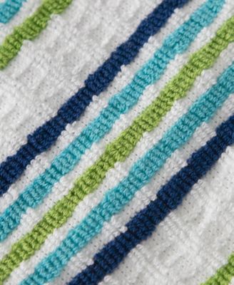 Solid and Stripe Waffle Kitchen Towel, Set of 4